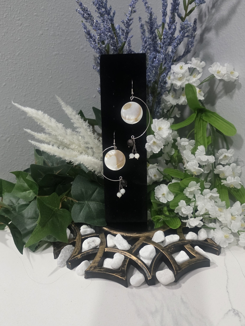 Mother Of Pearl Drop Earrings